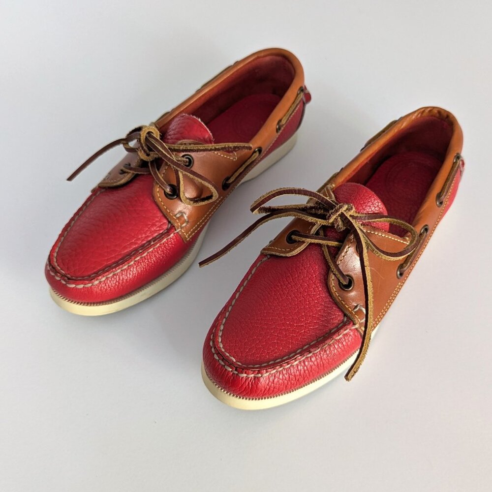 Vintage 1990s Dooney & Bourke Boat Shoes Rarer Variation - Picture 5 of 12